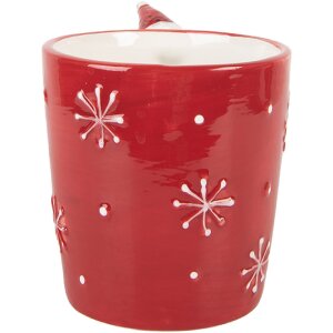 Clayre & Eef Mug Céramique 400ml Rouge 15x10x11cm