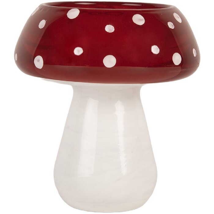 Clayre & Eef Bougeoir Champignon Ø 8x9 cm