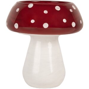 Clayre & Eef Bougeoir Champignon Ø 8x9 cm