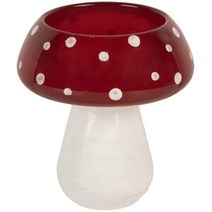 Clayre & Eef Bougeoir Champignon Ø 8x9 cm