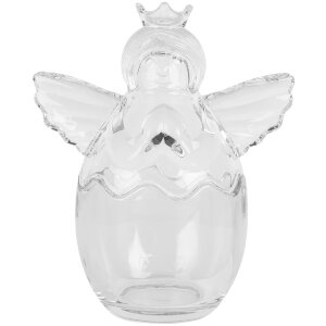 Clayre & Eef 6GL5201 Pot en Verre avec Couvercle 15x10x18 cm