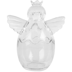 Clayre & Eef 6GL5201 Pot en Verre avec Couvercle 15x10x18 cm