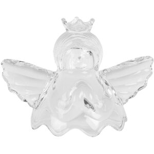 Clayre & Eef 6GL5201 Pot en Verre avec Couvercle 15x10x18 cm