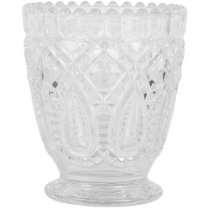 Clayre & Eef Bougeoir Verre Ø 9x10 cm