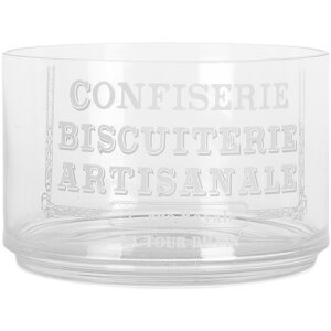 Clayre & Eef Pot en Verre avec Couvercle 17x30 cm