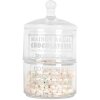 Clayre & Eef Pot en Verre avec Couvercle 17x30 cm