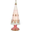 Clayre & Eef Décoration Sapin Rose Ø 10x30 cm