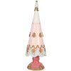 Clayre & Eef Décoration Sapin Rose Ø 10x30 cm