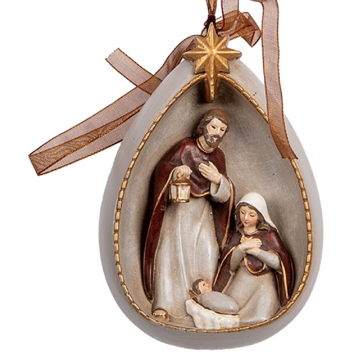Clayre & Eef 6PR5402 Décoration Suspendue Groupe de Noël 8x4x11 cm