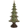 Clayre & Eef Décoration Sapin Ø 18x41 cm Vert et Marron