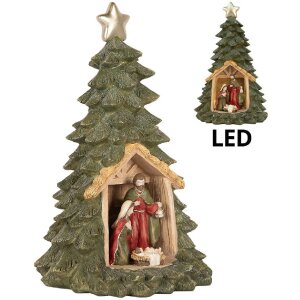 Clayre & Eef Sapin de Noël LED 15x24 cm
