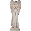 Clayre & Eef Décoration Ange Blanc Gris 9x8x23 cm