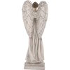 Clayre & Eef Décoration Ange Blanc Gris 9x8x23 cm