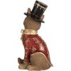 Clayre & Eef 6PR5637 Décoration Renard 9x8x17 cm Marron Rouge