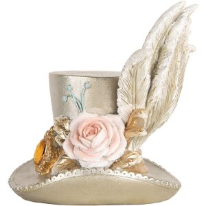 Clayre & Eef 6PR5639 Décoration Chapeau Argenté 13x11x13 cm