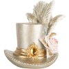 Clayre & Eef 6PR5639 Décoration Chapeau Argenté 13x11x13 cm