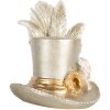 Clayre & Eef 6PR5639 Décoration Chapeau Argenté 13x11x13 cm