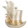 Clayre & Eef 6PR5639 Décoration Chapeau Argenté 13x11x13 cm