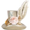 Clayre & Eef 6PR5639 Décoration Chapeau Argenté 13x11x13 cm