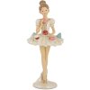 Clayre & Eef Décoration Ballerine Ø 10x24 cm Beige Blanc