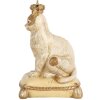 Clayre & Eef Tirelire Chat Beige 13x13x20 cm