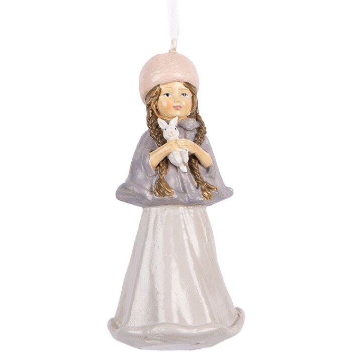 Clayre & Eef 6PR5653 Décoration Suspendue Enfant Beige/Gris