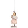 Clayre & Eef Décoration Suspendue Enfant Rose 5x5x11 cm