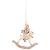 Clayre & Eef 6PR5655 Décoration Suspendue Enfant Beige Rose 8x3x9 cm