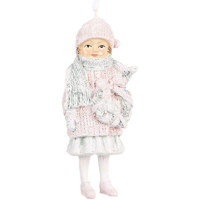 Clayre & Eef 6PR5659 Décoration Suspendue Enfant Rose