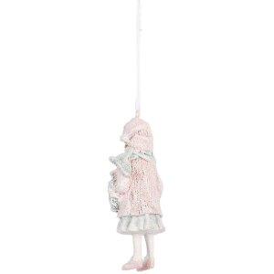 Clayre & Eef 6PR5659 Décoration Suspendue Enfant Rose