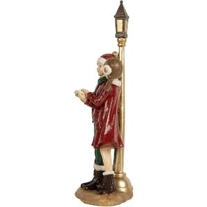 Chorale de Noël Clayre & Eef 14x9x28 cm Rouge et Vert