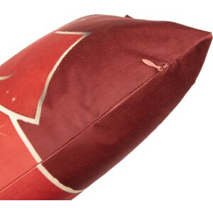 Clayre & Eef Housse de Coussin 45x45 cm Rouge Doré