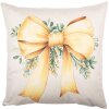 Clayre & Eef Housse de coussin KT 45x45 cm Beige-Jaune