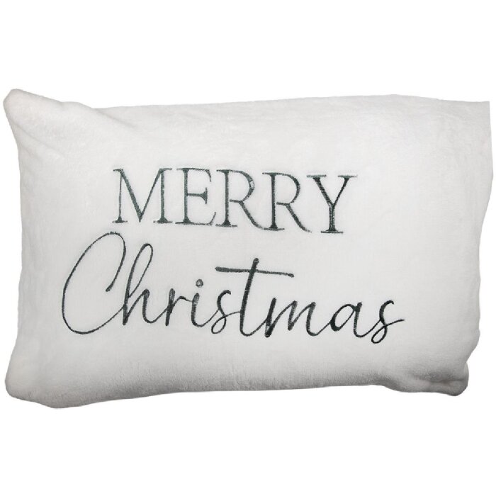 Housse de coussin Clayre & Eef KT036.055 35x50 cm Blanc-Vert