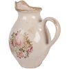 Pot Décoratif Vintage Clayre & Eef 21x16x24 cm Beige Rose