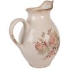 Pot Décoratif Vintage Clayre & Eef 21x16x24 cm Beige Rose