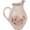 Pot Décoratif Clayre & Eef Beige Rose 16x12x19 cm