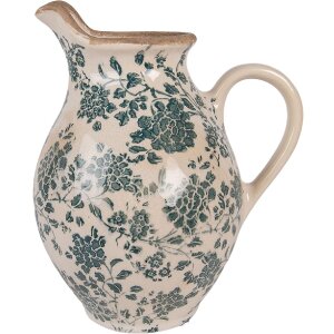 Pot décoratif Clayre & Eef Beige-Vert 21x16x24 cm