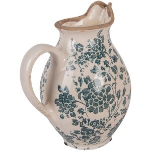 Pot décoratif Clayre & Eef 16x12x19 cm Beige-Vert