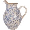Pot décoratif Clayre & Eef 21x16x24 cm Beige-Bleu