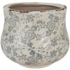 Pot de fleur Clayre & Eef 6CE2240M Ø 18x15 cm Vert Gris