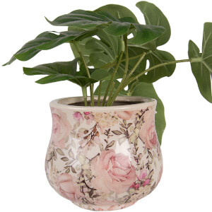 Clayre & Eef Pot de fleur 15x13 cm Beige Rose