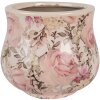 Clayre & Eef Pot de fleur 15x13 cm Beige Rose