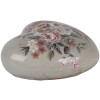 Cœur Décoration Clayre & Eef 6CE2242L 11x11x4 cm Gris et Rose
