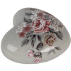 Coeur Déco Clayre & Eef 8x8x4 cm Gris/Rose