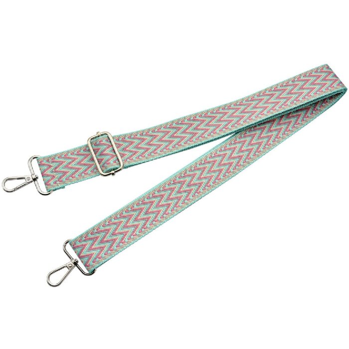 Juleeze JZBS0013 Sangle de sac 4x140 cm Bleu Rose