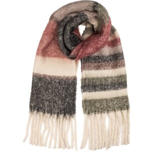 Écharpe Juleeze JZSC0853 50x180 cm Rouge & Gris