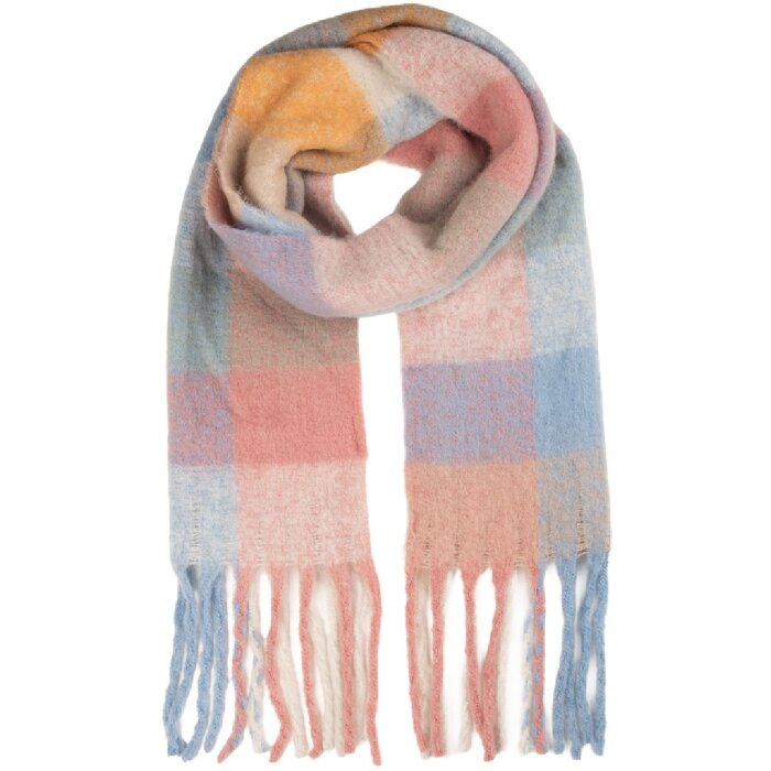 Écharpe Juleeze JZSC0856P 38x200 cm rose et bleu