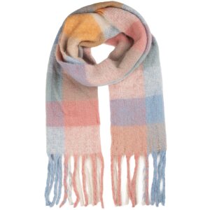 Écharpe Juleeze JZSC0856P 38x200 cm rose et bleu
