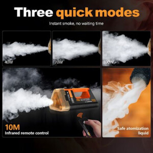 Lensgo Machine à Fumée Portative Smoke Master Pro